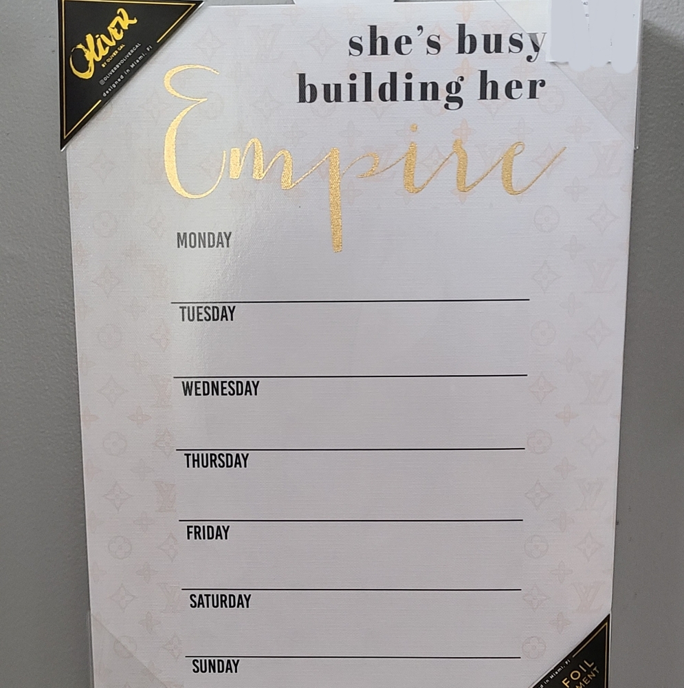 To Do List Weekly Planner Canvas Wall Art 14x11